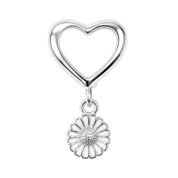 Christina Marguerites With Love charm – sølv, 6 mm til Classic læderarmbånd