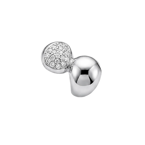 Christina Water Drops charm – sølv, 4 mm til sølvarmbånd og Slim læder