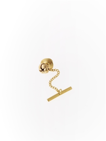 Broche med knude i 14 karat guld, 8 mm – Lund Copenhagen