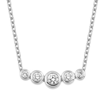 Nuran vedhæng i 14 karat hvidguld med 0,10 ct diamanter – V1061-010-14HV