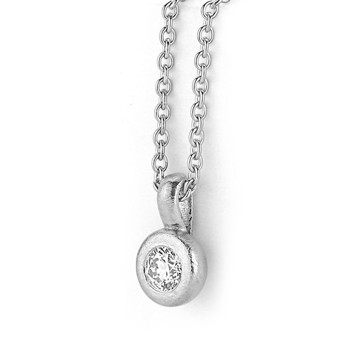 Nuran vedhæng i 14 karat hvidguld med 0,25 ct diamanter – V1966-005-025-14WG