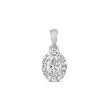 Nuran vedhæng i 14 karat hvidguld med 0,32 ct diamanter – V3052-032-14HG