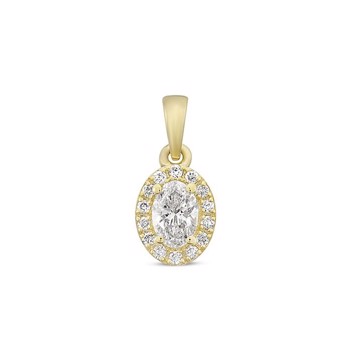 Nuran vedhæng i 14 karat rødguld med 0,32 ct diamanter – V3052-032-14RG