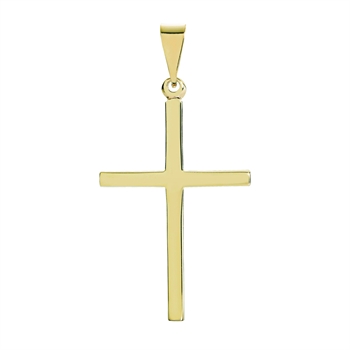 Vedhæng med kors i 8 karat guld, 32x22 mm – Lund Copenhagen