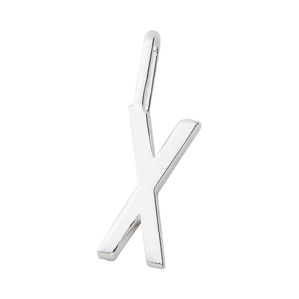 X - Smukke Arne Jacobsen bogstav vedhæng i sølv, 10 mm