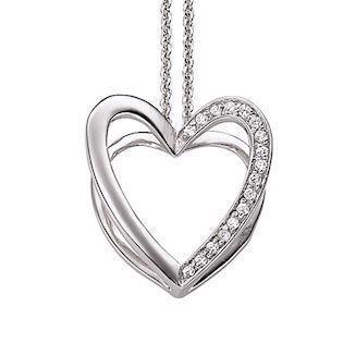 Aagaard Sterling sølv collier, med blank overflade, model 2132556-45
