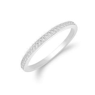 Aagaard Sølv fingerring Zirkonia