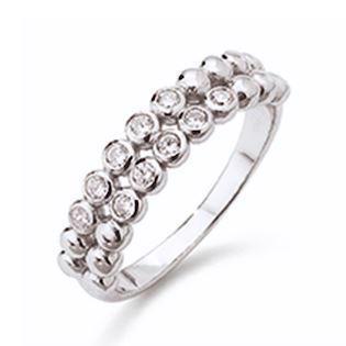 Aagaard Sterling sølv fingerring, med blank overflade, model 21623511-75