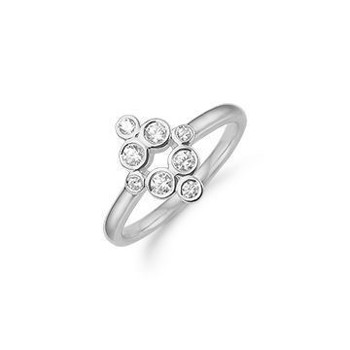 Aagaard Sterling sølv fingerring, med blank overflade