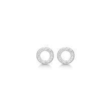 Aagaard Sterling sølv øreringe, circle med blank overflade, model 6201686