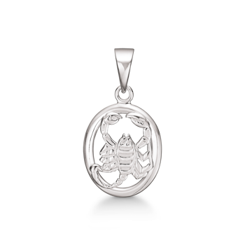 Vedhæng i sterling sølv med stjerne, 13 x 12,5 mm – Støvring Design