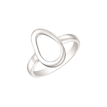 Ring i rhodineret sterling sølv – Støvring Design