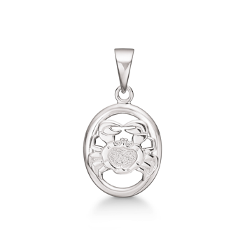 Vedhæng i sterling sølv med stjerne, 13 x 12,5 mm – Støvring Design