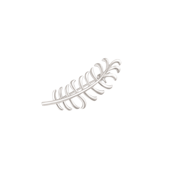 Broche i rhodineret sterling sølv – Støvring Design