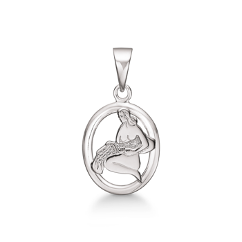 Vedhæng i sterling sølv med stjerne, 13 x 12,5 mm – Støvring Design