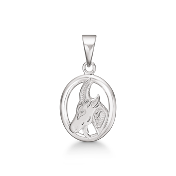 Vedhæng i sterling sølv med stjerne, 13 x 12,5 mm – Støvring Design