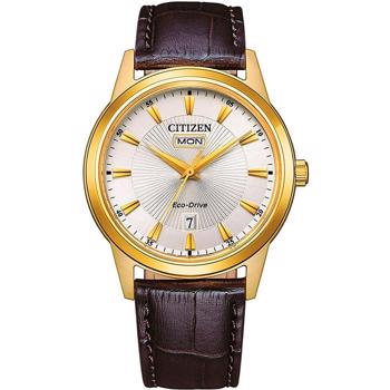 Citizen AW0102-13A herreur – Eco-Drive i forgyldt stål, 40 mm