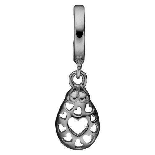 Christina Secret Hearts sort rhodineret med hjerter, model 610-B58 købes hos Guldsmykket.dk her