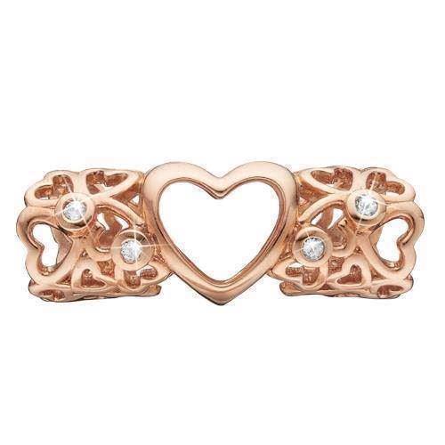 Christina Forever Ever charm – rosaforgyldt sølv, 6 mm til Classic læderarmbånd