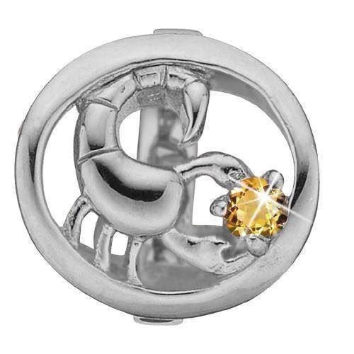 Christina Stjernetegn Skorpion charm – sølv, 6 mm til Classic læderarmbånd