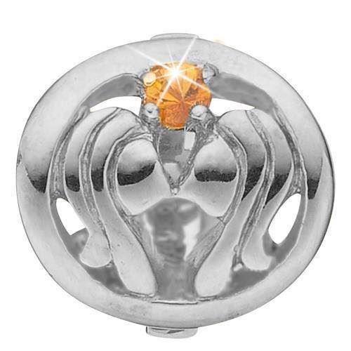 Christina Stjernetegn Tvilling charm – sølv, 6 mm til Classic læderarmbånd