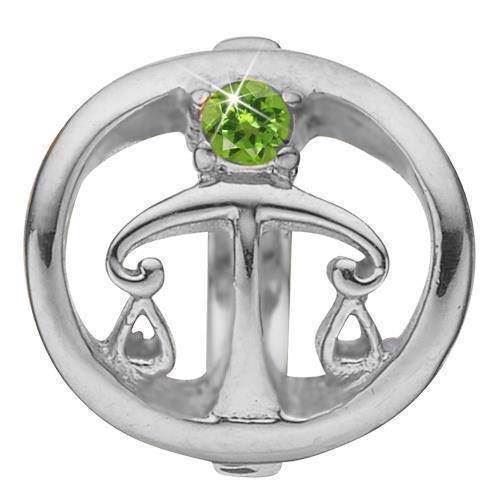 Christina Stjernetegn Vægt charm – sølv, 6 mm til Classic læderarmbånd