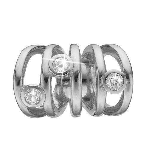 Christina Secret Love flere sølv ringe med hvide topaz imellem, model 630-S74 købes hos Guldsmykket.dk her