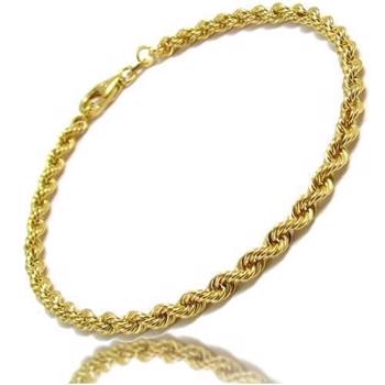Cordel-8 kt guld-armbånd og halskæde-2 bredder og 10 længder