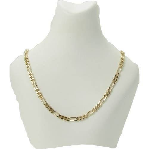 Ofre Tilladelse Trække ud Figaro 8 karat guld halskæde, bredde 4,6 mm og længde 60 cm
