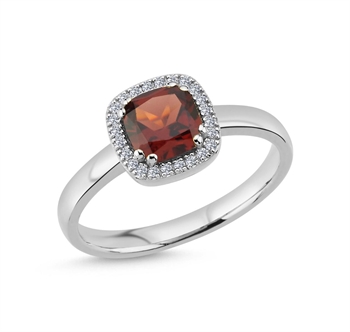 Grace fingerring, med i alt 0,12 ct diamanter i 14 kt hvidguld