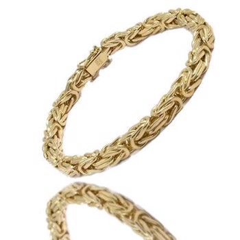 Konge armbånd og halskæde fra BNH i 14 karat rød guld