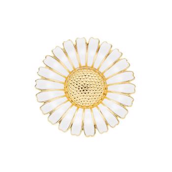 Halskæde med marguerit i forgyldt sterling sølv, 43 mm – Lund Copenhagen