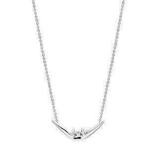 Model 602716-0,075, collier rhodineret i 14 kt hvidguld