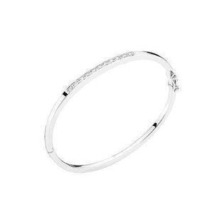 Model 603802-0,33, armring rhodineret i 14 kt hvidguld