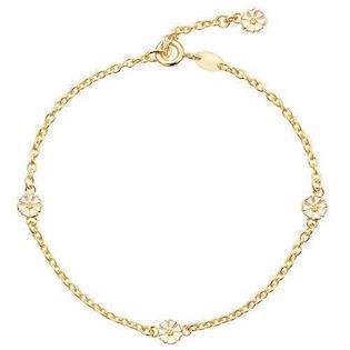 Armbånd med marguerit i forgyldt sterling sølv, 5 mm – Lund Copenhagen