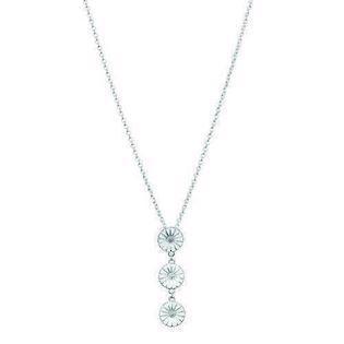 Collier med marguerit i sterling sølv, 3x11 mm – Lund Copenhagen