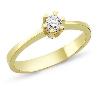 STAR guld fingerring med diamanter fra 0,03-0,20 carat