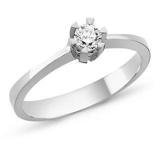 STAR hvidgulds fingerring med diamanter fra 0,03-0,20 carat