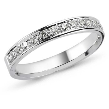 Nuran String alliancering i 14 karat hvidguld med 0,58 ct diamanter – A3901-HVG
