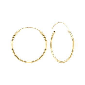 8 karat Creol, Tråd med Vippelås fra Aagaard, 24,5 mm