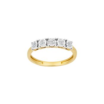 Ring i 14 karat guld med diamant 0,18 ct W/SI fra Siersbøl – forhandlet hos Houmann.dk