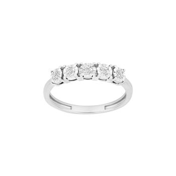 Ring i 14 karat hvidguld med diamant 0,18 ct W/SI fra Siersbøl – forhandlet hos Houmann.dk