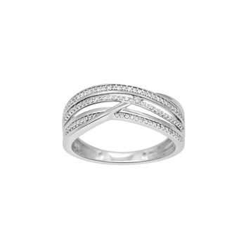 Ring i 14 karat hvidguld med diamant 0,15 ct W/SI fra Siersbøl – forhandlet hos Houmann.dk