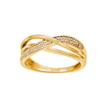 Ring i 14 karat guld med diamant 0,09 ct W/SI fra Siersbøl – forhandlet hos Houmann.dk