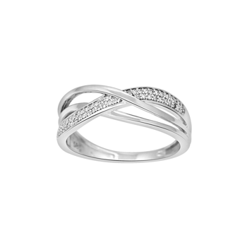 Ring i 14 karat hvidguld med diamant 0,09 ct W/SI fra Siersbøl – forhandlet hos Houmann.dk