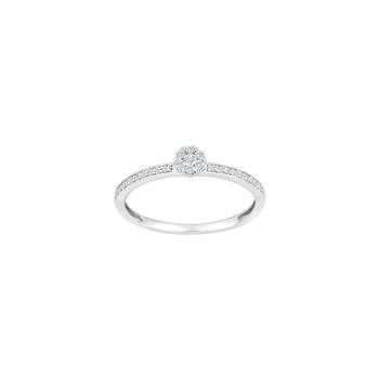 Ring i 14 karat hvidguld med diamant 0,16 ct W/SI fra Siersbøl – forhandlet hos Houmann.dk