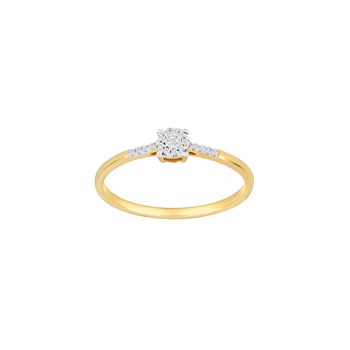 Ring i 14 karat guld med diamant 0,06 ct W/SI fra Siersbøl – forhandlet hos Houmann.dk