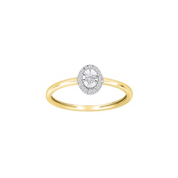 Ring i 14 karat guld med diamant 0,08 ct W/SI fra Siersbøl – forhandlet hos Houmann.dk