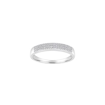 Ring i 14 karat hvidguld med diamant 0,105 ct W/SI fra Siersbøl – forhandlet hos Houmann.dk