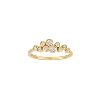 Ring i 14 karat guld med diamant 0,20 ct W/SI fra Siersbøl – forhandlet hos Houmann.dk